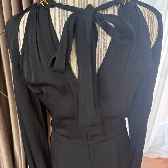 Veronica Beard chain embellished silk blend chiffon midi dress - Picture 10 of 11